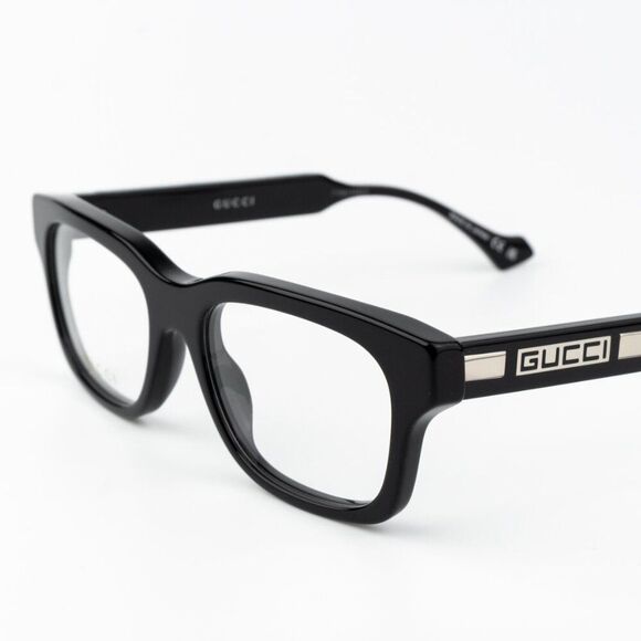 Gucci Men Eyeglasses Black Square GG1731O 001 BRAND NEW - Picture 3 of 11